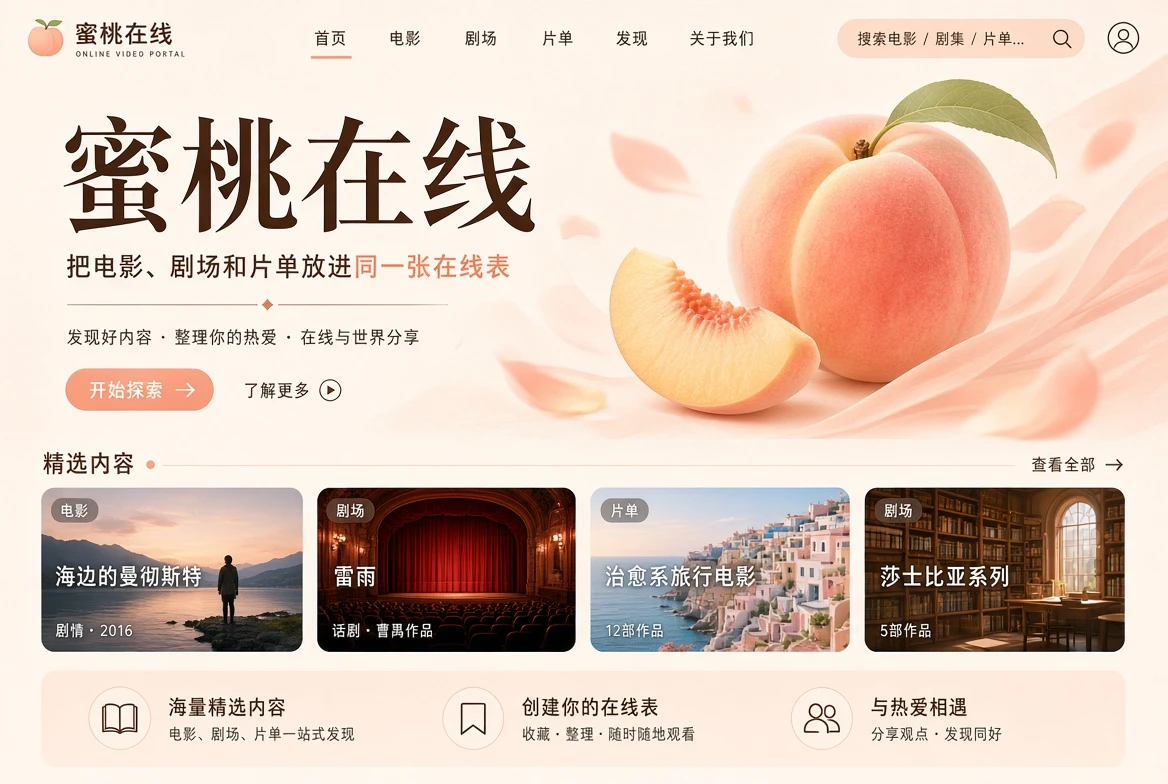 蜜桃在线影视内容封面